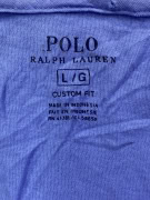 POLO RALPH LAUREN ΜΠΛΟΥΖΑΚΙ T-SHIRT EMBROIDERED LOGO ΜΠΛΕ/ΜΟΒ UNISEX L