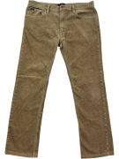 POLO RALPH LAUREN PANTALONI IN VELLUTO A COSTE VINTAGE MARRONE DA UOMO L pre-owned