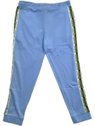 POLO RALPH LAUREN pantaloni tuta vintage con logo laterale azzurro da uomo L-XL