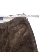 POLO RALPH LAUREN PANTALONI IN VELLUTO A COSTE CLASSICO MARRONE UOMO PRE OWNED M