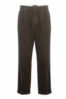 POLO RALPH LAUREN PANTALONI IN VELLUTO A COSTE CLASSICO MARRONE UOMO PRE OWNED M
