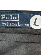 POLO RALPH LAUREN PANTALONI CON PINCES CLASSIC NERO UOMO PRE OWNED L