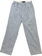 POLO RALPH LAUREN PANTALONI CON PINCES CLASSICI BLU BIANCO UOMO PRE OWNED M