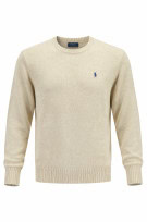 POLO RALPH LAUREN ΠΛΕΚΤΟ ΠΟΥΛΟΒΕΡ MINIMAL ΚΡΕΜ ΑΝΤΡΙΚΟ PRE OWNED
