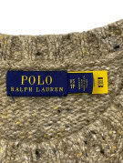 POLO RALPH LAUREN ΠΛΕΚΤΟ ΠΟΥΛΟΒΕΡ VINTAGE ΚΑΦΕ ΓΥΝΑΙΚΕΙΟ PRE OWNED