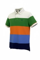 POLO RALPH LAUREN POLO SHIRT COLORBLOCK MULTICOLOR MENS PRE OWNED XS