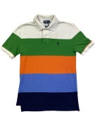 POLO RALPH LAUREN POLO SHIRT COLORBLOCK MULTICOLOR MENS PRE OWNED XS