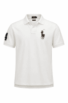 POLO RALPH LAUREN POLO SHIRT CLASSIC WHITE ΑΝΤΡΙΚΟ PRE OWNED M
