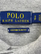 POLO RALPH LAUREN POLO SHIRT MINIMAL GRIGIO UOMO PRE OWNED S