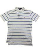 Polo Ralph Lauren Polo Shirt Ριγέ Logo Λευκό Ανδρικό M