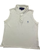 Polo Ralph Lauren Polo Sport Sleeveless Polo Logo Λευκό Γυναικείο Large