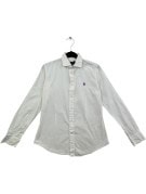 POLO RALPH LAUREN CAMICIA BUTTON DOWN MINIMAL OFF WHITE UOMO PRE OWNED S