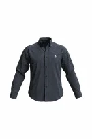 POLO RALPH LAUREN ΠΟΥΚΑΜΙΣΟ CHECK LOGO ΜΠΛΕ ΑΝΔΡΙΚΟ L