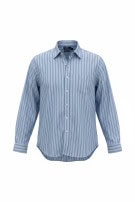 POLO RALPH LAUREN CAMICIA CLASSIC AZZURRA A RIGHE UOMO PRE OWNED XL