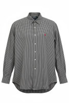 POLO RALPH LAUREN CAMICIA CLASSIC QUADRI NERO BIANCO UOMO PRE OWNED L