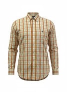 POLO RALPH LAUREN SHIRT CLASSIC PLAID ORANGE MENS PRE OWNED L