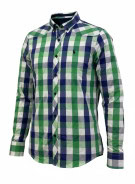 POLO RALPH LAUREN SHIRT CLASSIC CHECK GREEN MEN PRE OWNED XL