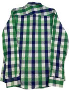 POLO RALPH LAUREN SHIRT CLASSIC CHECK GREEN MEN PRE OWNED XL