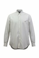 POLO RALPH LAUREN CAMICIA BUTTON DOWN CLASSIC BIANCA UOMO PRE OWNED XL