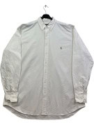 POLO RALPH LAUREN CAMICIA BUTTON DOWN CLASSIC BIANCA UOMO PRE OWNED XL