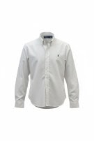 POLO RALPH LAUREN CAMICIA CLASSIC OFF WHITE UOMO PRE OWNED M