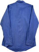 POLO RALPH LAUREN CAMICIA CLASSICA RIGATA BLU UOMO PRE OWNED L