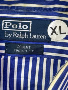 POLO RALPH LAUREN ΠΟΥΚΑΜΙΣΟ CLASSIC ΡΙΓΕ ΜΠΛΕ ΛΕΥΚΟ ΑΝΤΡΙΚΟ PRE OWNED XL