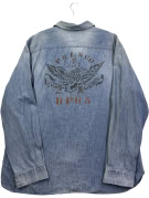 POLO RALPH LAUREN CAMICIA CLASSIC WASHED BLUE UOMO PRE OWNED XXL
