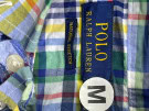 POLO RALPH LAUREN SHORT SLEEVE SHIRT PLAID BLUE MEN PRE OWNED M