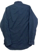 POLO RALPH LAUREN CAMICIA BUTTON DOWN PLAID CLASSICA NAVY VERDE UOMO PRE OWNED M