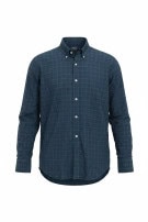 POLO RALPH LAUREN CAMICIA BUTTON DOWN PLAID CLASSICA NAVY VERDE UOMO PRE OWNED M