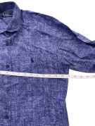 POLO RALPH LAUREN ΠΟΥΚΑΜΙΣΟ ΚΕΝΤΗΜΕΝΟ ΜΠΛΕ ΑΝΤΡΙΚΟ PRE OWNED L