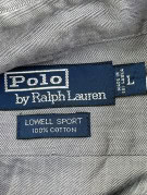 POLO RALPH LAUREN ΠΟΥΚΑΜΙΣΟ ΚΛΑΣΙΚΟ ΓΚΡΙ ΑΝΤΡΙΚΟ PRE OWNED L