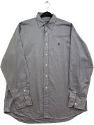 POLO RALPH LAUREN ΠΟΥΚΑΜΙΣΟ ΚΛΑΣΙΚΟ ΓΚΡΙ ΑΝΤΡΙΚΟ PRE OWNED L
