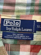 POLO RALPH LAUREN ΠΟΥΚΑΜΙΣΟ ΚΛΑΣΙΚΟ ΚΑΡΟ ΠΡΑΣΙΝΟ ΚΟΚΚΙΝΟ ΑΝΤΡΙΚΟ PRE OWNED XL