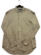 POLO RALPH LAUREN CAMICIA CLASSICA BEIGE UOMO PRE OWNED M