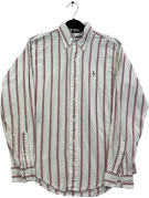 POLO RALPH LAUREN ΠΟΥΚΑΜΙΣΟ ΚΛΑΣΙΚΟ OFF WHITE ΜΠΟΡΝΤΟ ΡΙΓΕ ΑΝΤΡΙΚΟ PRE OWNED S