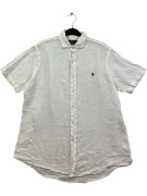 POLO RALPH LAUREN SHORT SLEEVE SHIRT LOGO WHITE UNISEX M