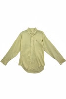POLO RALPH LAUREN ΠΟΥΚΑΜΙΣΟ OXFORD CASUAL ΜΙΚΡΟ ΚΕΝΤΗΤΟ ΛΟΓΟΤΥΠΟ ΚΙΤΡΙΝΟ UNISEX S