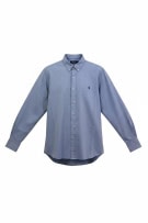 POLO RALPH LAUREN OXFORD SHIRT EMBROIDERED LOGO BLUE UNISEX XL