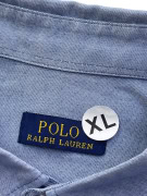 POLO RALPH LAUREN OXFORD SHIRT EMBROIDERED LOGO BLUE UNISEX XL