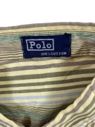 POLO RALPH LAUREN SHIRT VINTAGE EMBROIDERED LOGO STRIPED MEN'S L