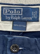POLO RALPH LAUREN CHINO SHORTS EMBROIDERED LOGO NAVY BLUE UNISEX XL