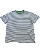 POLO RALPH LAUREN T SHIRT CLASSIC ΡΙΓΕ ΜΠΛΕ ΛΕΥΚΟ ΑΝΤΡΙΚΟ PRE OWNED XXL