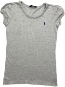 POLO RALPH LAUREN T-SHIRT ΜΕ ΒΟΛΑΝ ΚΕΝΤΗΤΟ LOGO ΓΚΡΙ ΓΥΝΑΙΚΕΙΟ S