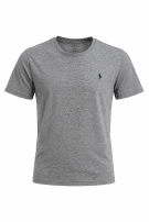 POLO RALPH LAUREN T SHIRT MINIMAL GREY MEN PRE OWNED L