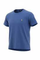 POLO RALPH LAUREN T SHIRT MINIMAL ΜΠΛΕ ΑΝΤΡΙΚΟ PRE OWNED L