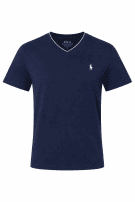 POLO RALPH LAUREN T SHIRT MINIMAL NAVY MEN PRE OWNED S