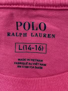 POLO RALPH LAUREN T SHIRT MINIMAL PINK MEN PRE OWNED L