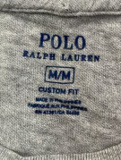 POLO RALPH LAUREN T SHIRT SPELL OUT GRIGIA UOMO PRE OWNED M